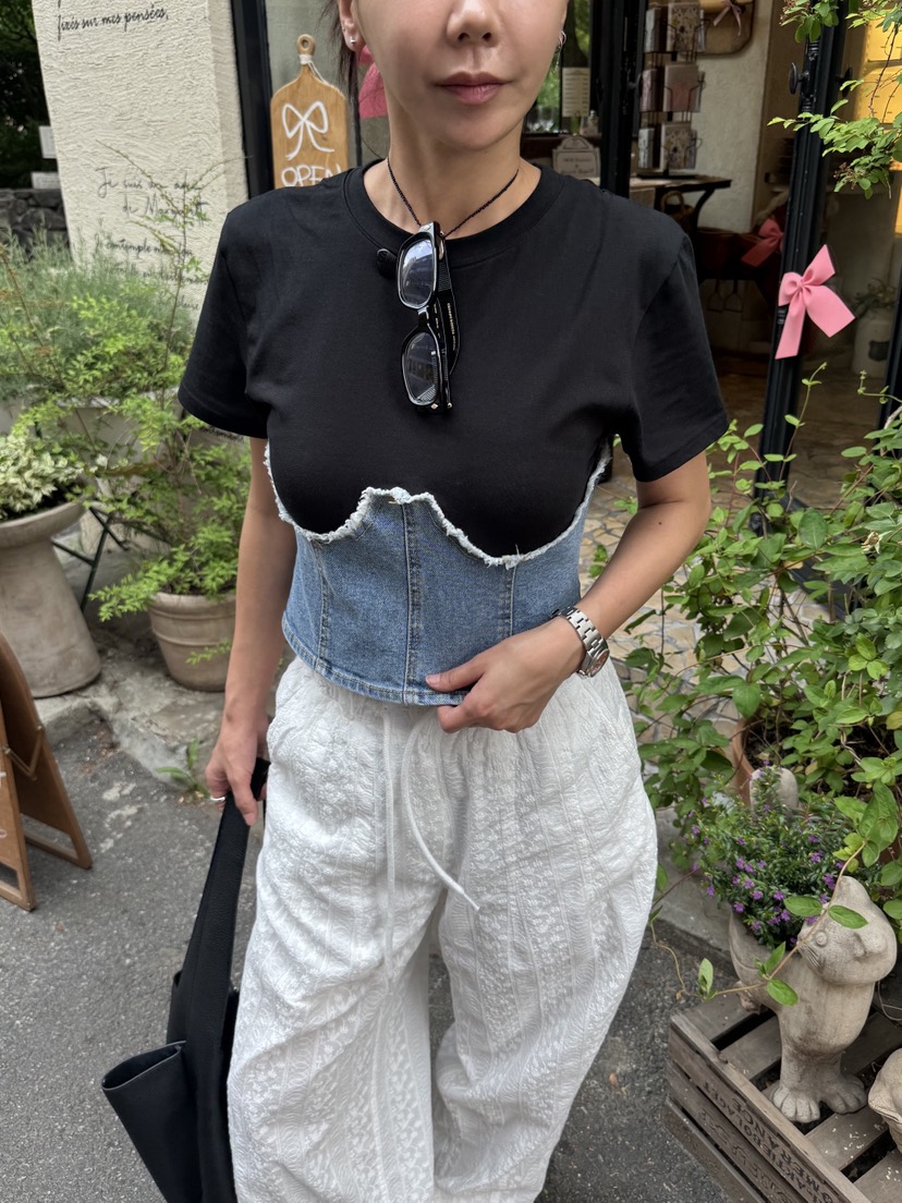 SUNDER MARKET韓國代購㊣女士新款25春夏推薦人氣休閑時尚T恤SUNDER MARKETT恤圖色4