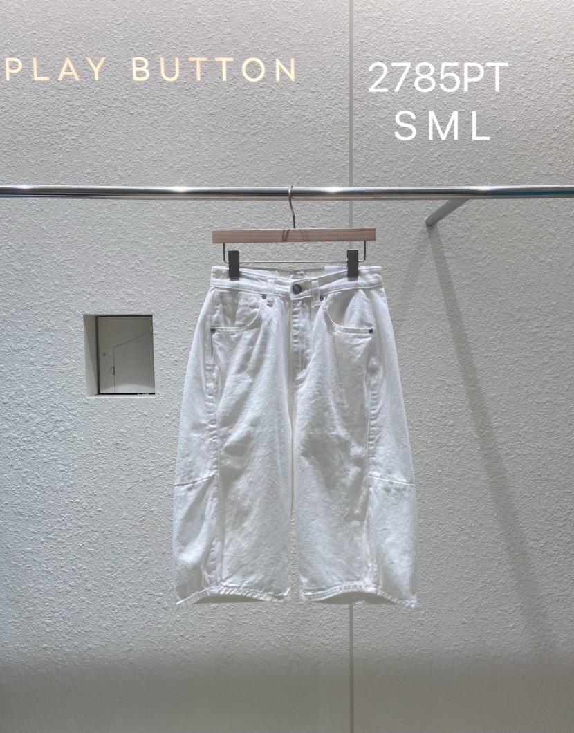 PLAYBUTTON-P東大門㊣直郵女士新品職業推薦真品25春夏牛仔褲PLAYBUTTON牛仔褲
