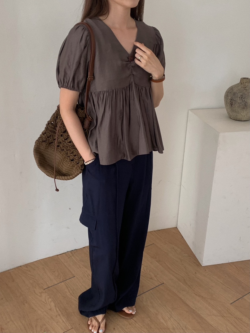 CAMEL-P東大門㊣實拍女士新品人氣襯衫蕾絲衫Came_l 家襯衫/蕾絲衫
