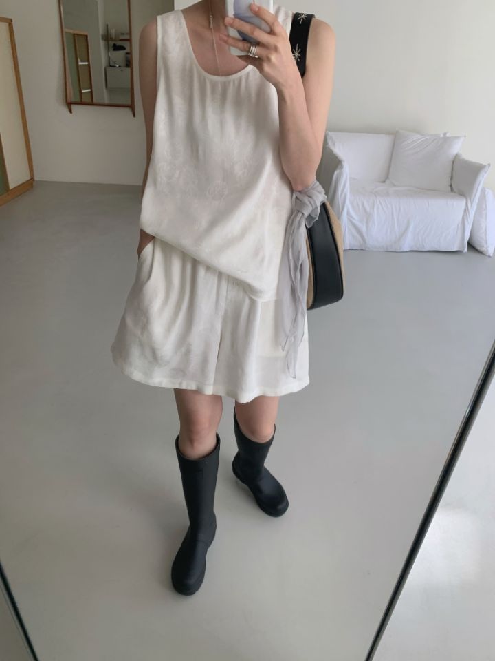 MARE韓國直郵㊣女裝新款時尚職業休閑25春夏真品短褲刺繡套裝MARE短褲