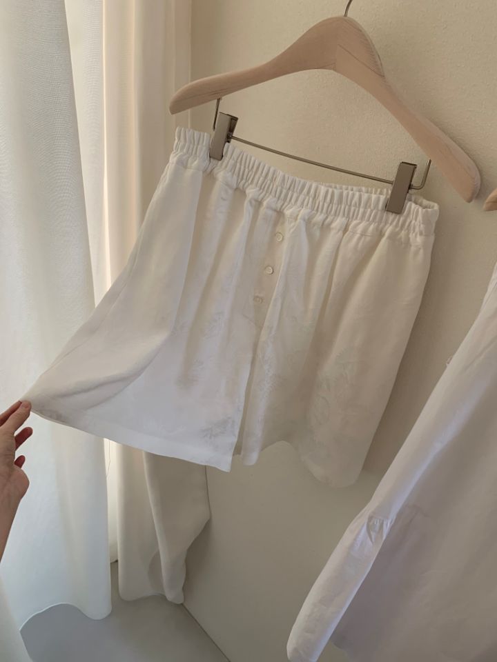 MARE韓國直郵㊣女裝新款時尚職業休閑25春夏真品短褲刺繡套裝MARE短褲圖色2