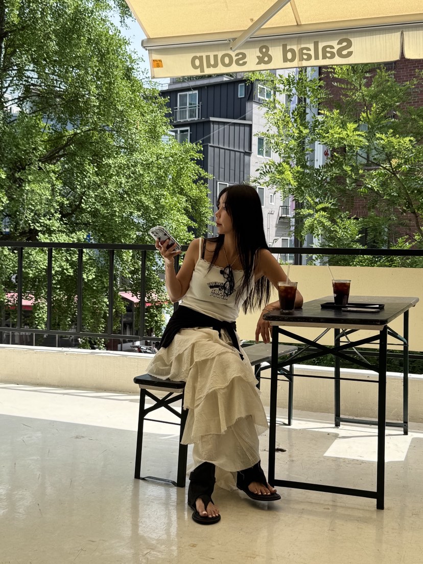 SUNDER MARKET韓國直郵㊣女士新款休閑時尚人氣真品吊帶背心SUNDER MARKET吊帶/背心