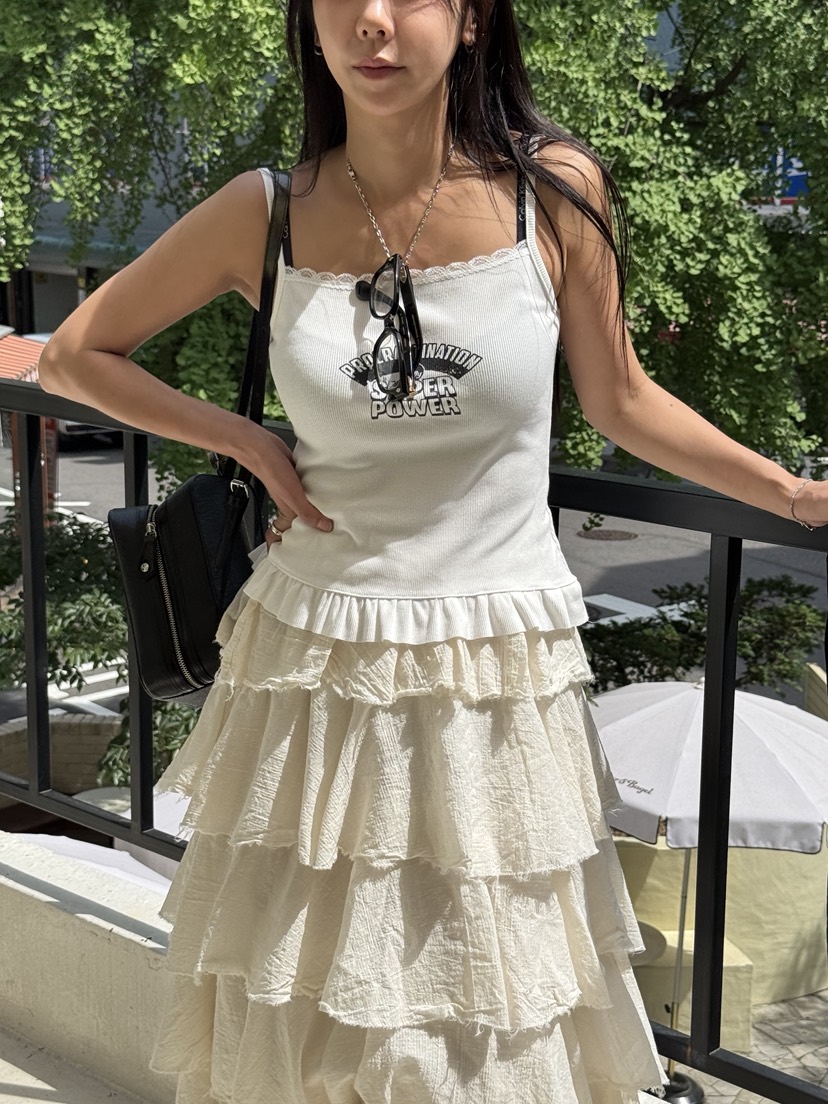 SUNDER MARKET韓國直郵㊣女士新款休閑時尚人氣真品吊帶背心SUNDER MARKET吊帶/背心圖色3