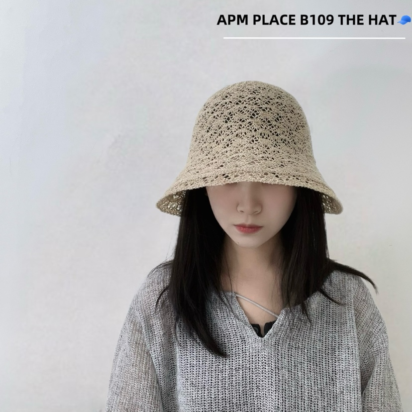 THE HAT-P韓國直郵㊣女士新品熱賣25春夏帽子蝴蝶結漁夫帽THE HAT帽子