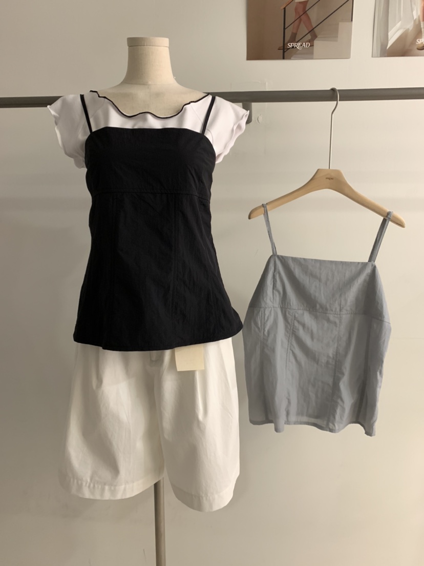 SPREAD韓國代購㊣女士新品職業人氣時尚推薦真品吊帶背心緊身SPREAD吊帶/背心