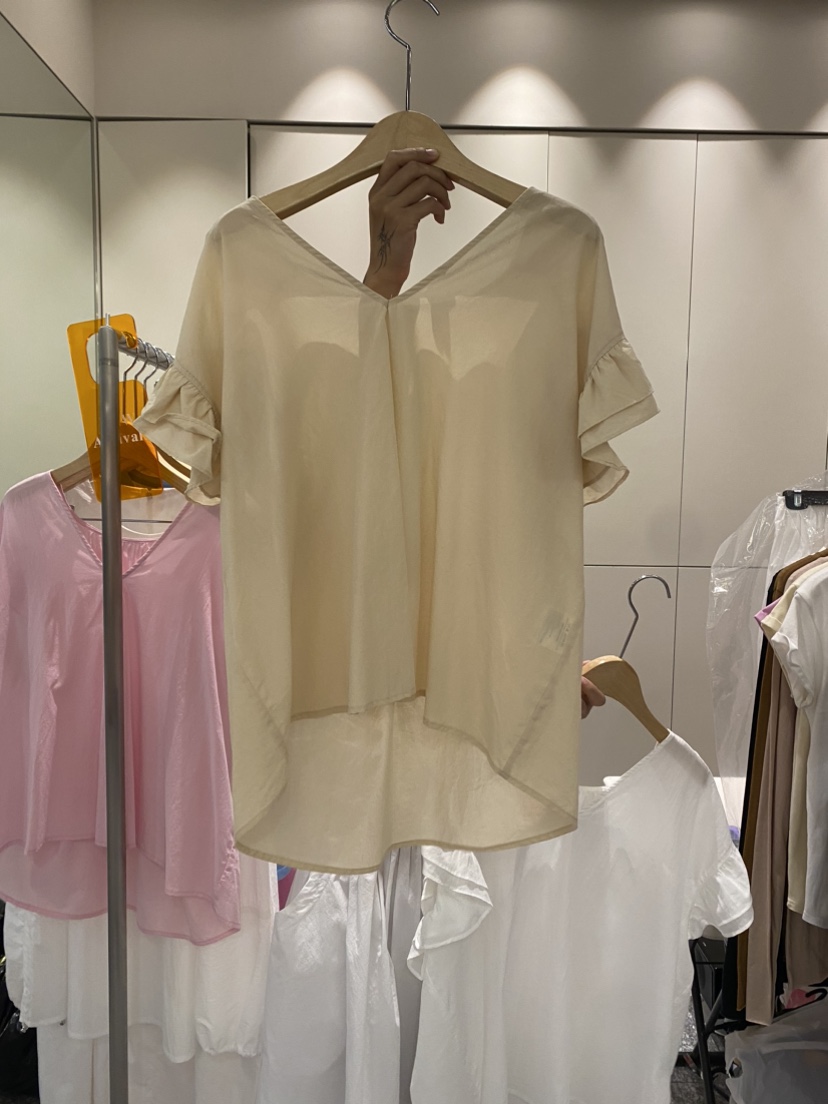 SOF東大門㊣代購女裝新品25春夏時尚職業人氣真品襯衫蕾絲衫SOF襯衫/蕾絲衫圖色2