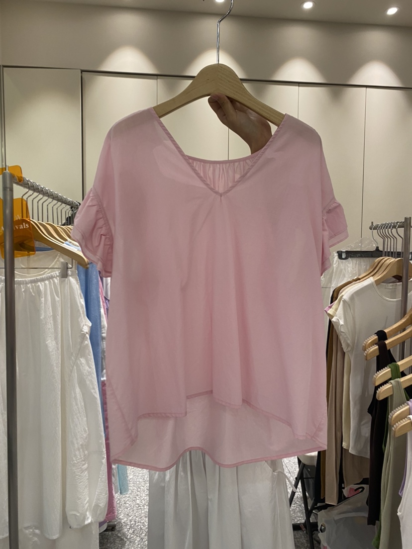 SOF東大門㊣代購女裝新品25春夏時尚職業人氣真品襯衫蕾絲衫SOF襯衫/蕾絲衫圖色3