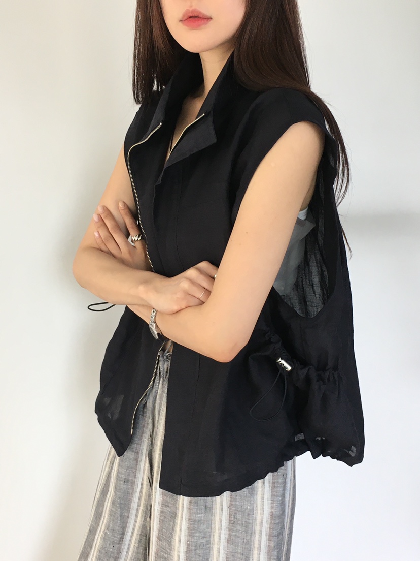 SPREAD東大門㊣直郵女士新款休閑職業真品人氣熱賣馬甲亞麻SPREAD馬甲