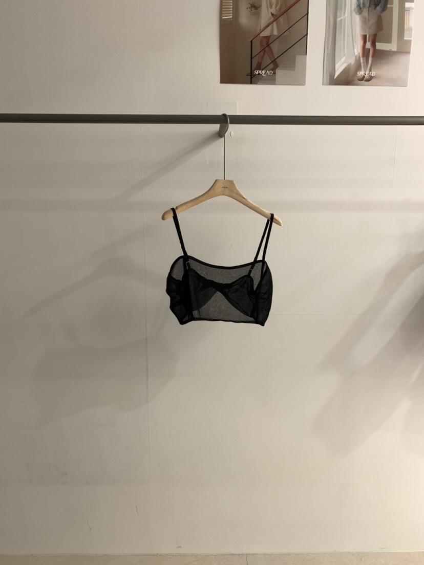 SPREAD東大門㊣代購女士新款25春夏休閑推薦吊帶背心網眼緊身SPREAD吊帶/背心