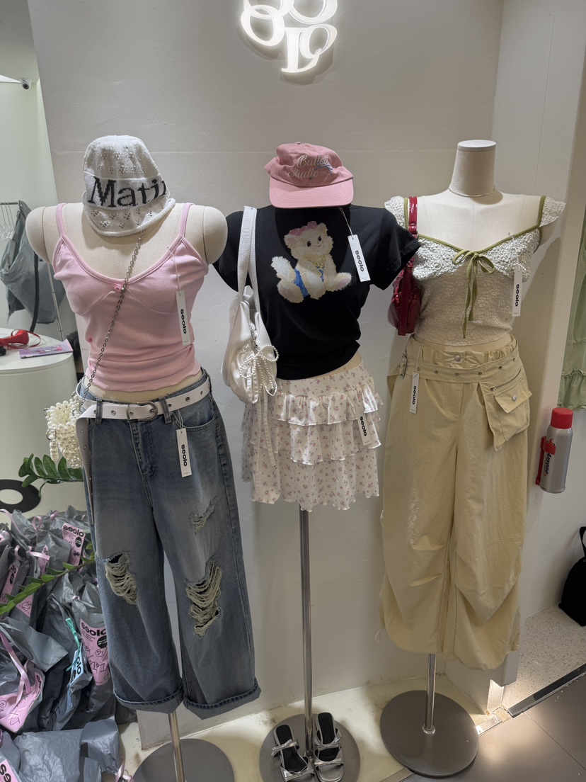 SEOLO東大門㊣實拍女裝新品時尚休閑真品職業人氣T恤泰迪熊Seolo seoulT恤