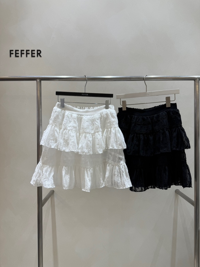 FEFFER東大門㊣代購女裝新品休閑25春夏真品時尚職業人氣短裙FEFFER短裙