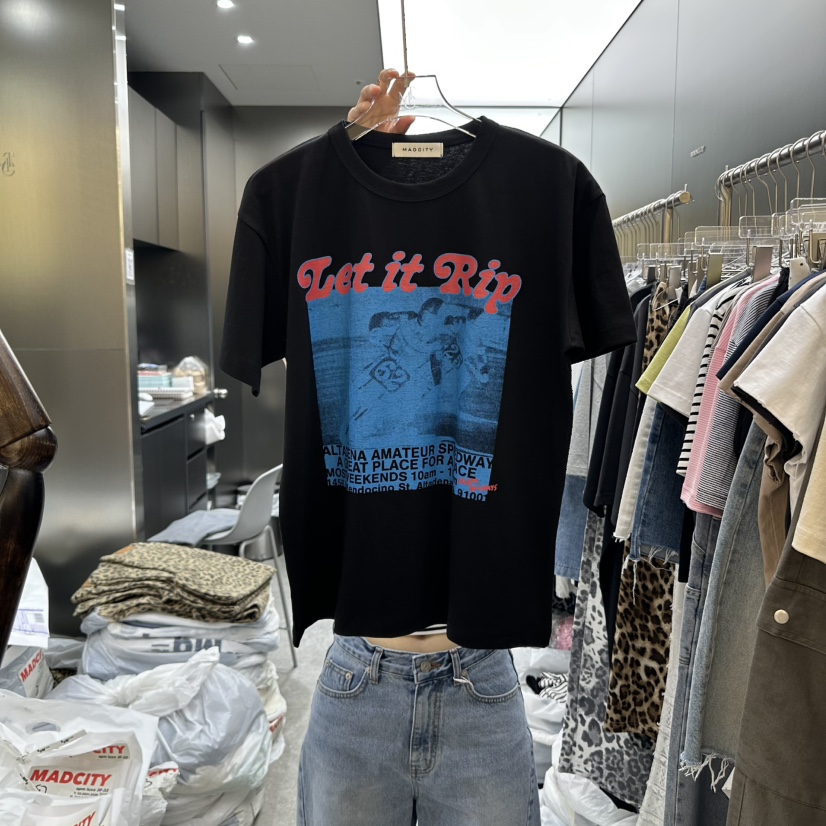 MADCITY東大門㊣代購女裝新品真品人氣熱賣25春夏休閑職業T恤MADCITYT恤圖色2