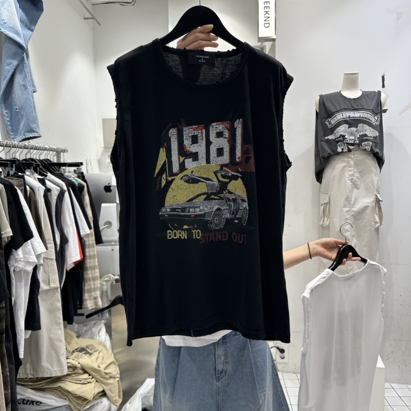 THE WEEKND東大門㊣直郵女裝新品熱賣人氣推薦真品吊帶背心THE WEEKND吊帶/背心圖色2