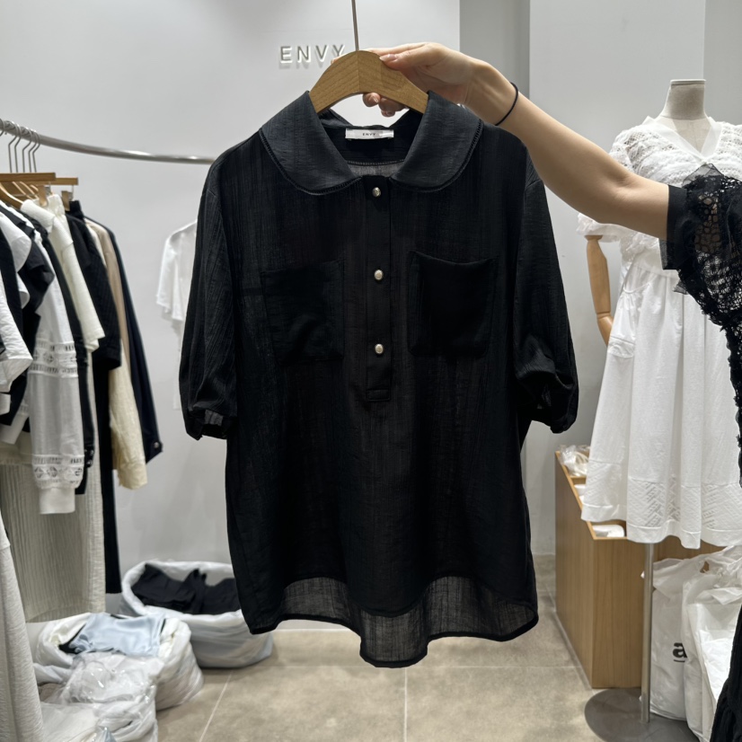 ENVY韓國直郵㊣女裝新品真品人氣推薦熱賣職業時尚襯衫蕾絲衫ENVY襯衫/蕾絲衫圖色3