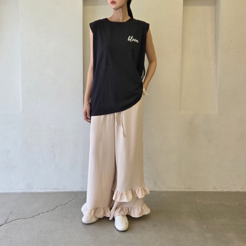 LA BLOOM韓國直郵㊣女士新款25春夏休閑真品熱賣推薦吊帶背心La Bloom吊帶/背心