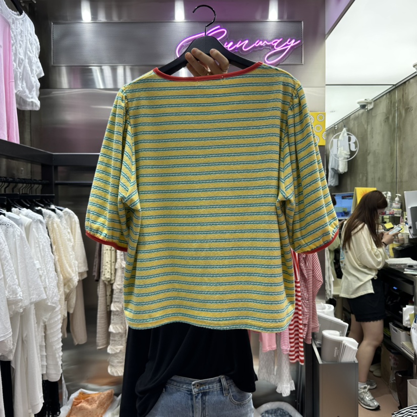 RUNWAY-런웨이韓國代購㊣女士新品推薦時尚熱賣真品職業T恤RUNWAYT恤