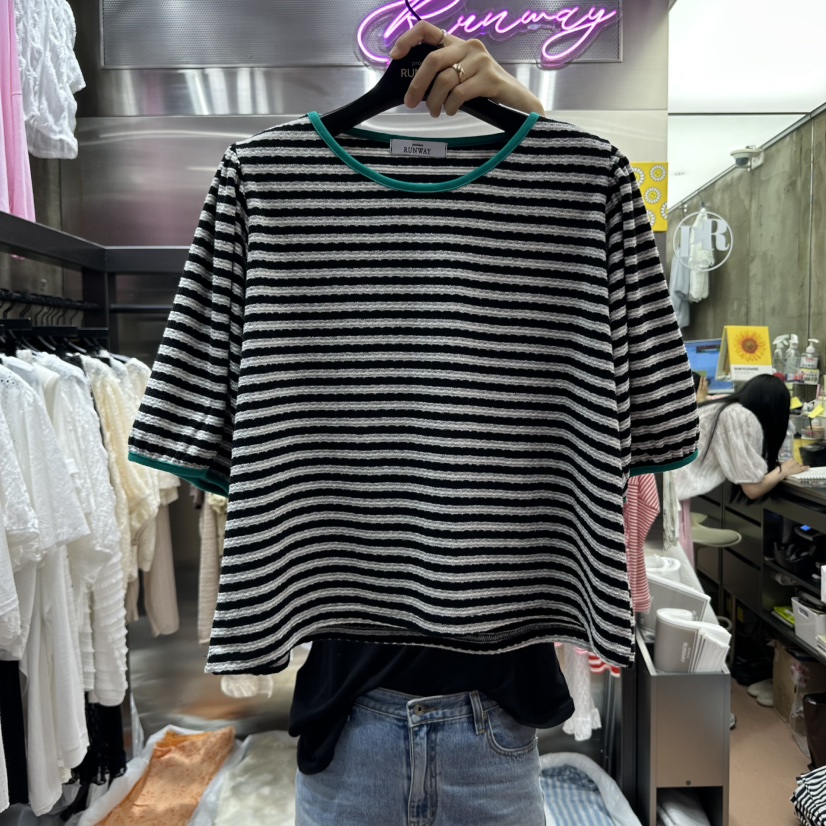RUNWAY-런웨이韓國代購㊣女士新品推薦時尚熱賣真品職業T恤RUNWAYT恤圖色3