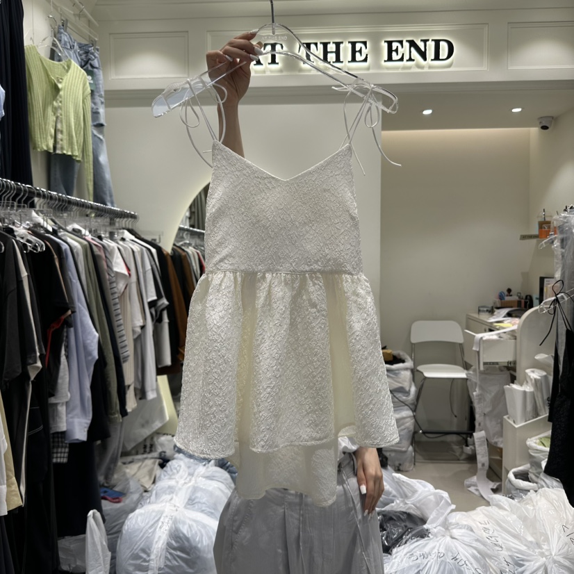 AT THE END韓國直郵㊣女裝新品職業真品休閑人氣吊帶背心AT THE END吊帶/背心