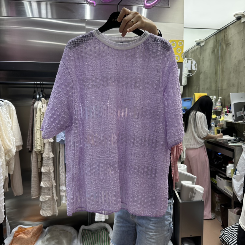 RUNWAY-런웨이東大門㊣實拍女裝新款時尚真品人氣襯衫蕾絲衫RUNWAY襯衫/蕾絲衫圖色2