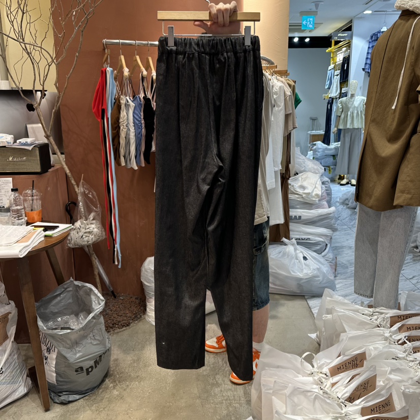 MIENNE東大門㊣代購女裝新品25春夏真品人氣職業休閑褲綁帶MIENNE休閑褲