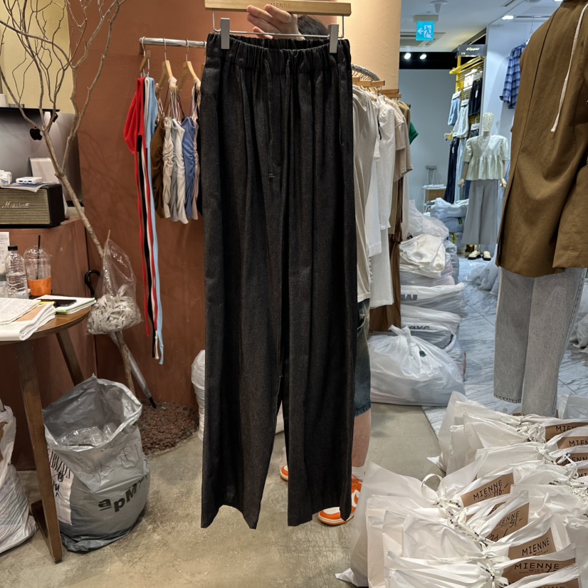 MIENNE東大門㊣代購女裝新品25春夏真品人氣職業休閑褲綁帶MIENNE休閑褲圖色2