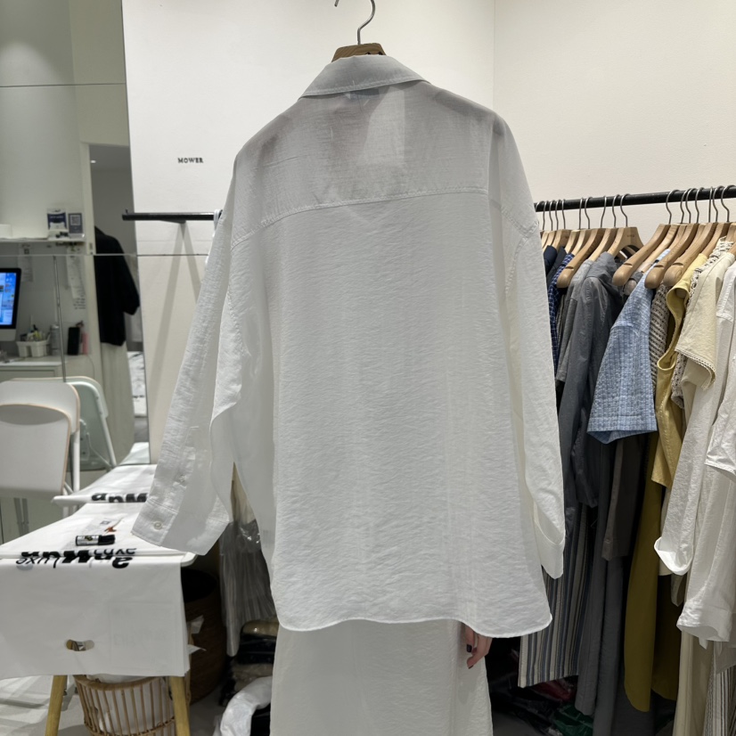 MOWER韓國代購㊣女裝新品休閑推薦人氣職業熱賣25春夏襯衫蕾絲衫MOWER襯衫/蕾絲衫