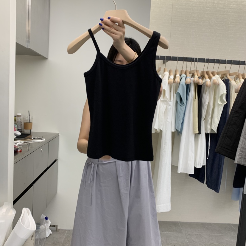 AND THE東大門㊣直郵女士新品職業熱賣時尚真品25春夏吊帶背心AND THE吊帶/背心
