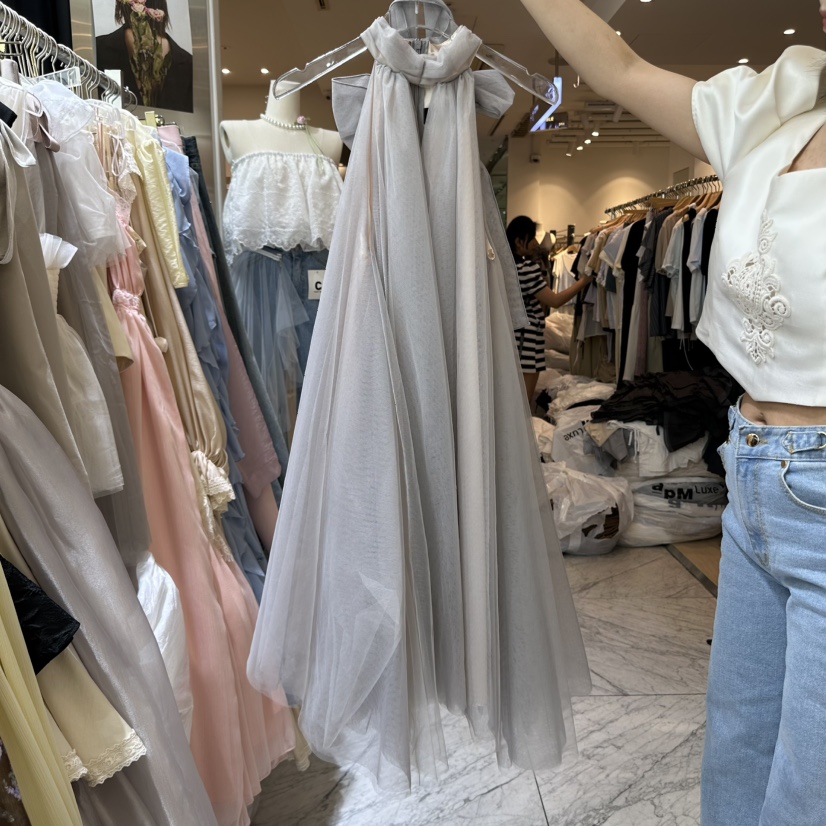 CHEAP-CHIC東大門㊣直郵女裝新品25春夏連衣裙網眼套裝腰帶CHEAP-CHIC/CHARLES THE SECOND連衣裙圖色2