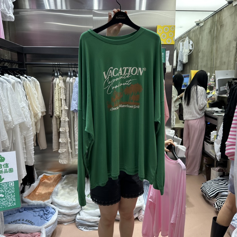 RUNWAY-런웨이東大門㊣直郵女士新品職業25春夏時尚長袖T恤RUNWAY長袖T恤圖色3
