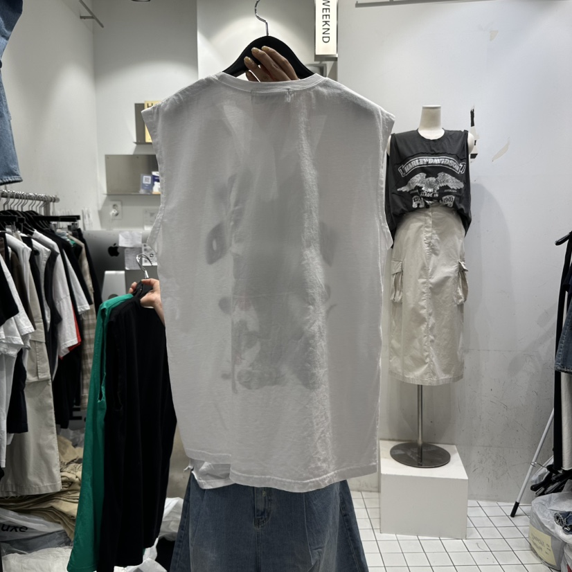 THE WEEKND東大門㊣代購女士新品推薦休閑時尚熱賣吊帶背心THE WEEKND吊帶/背心