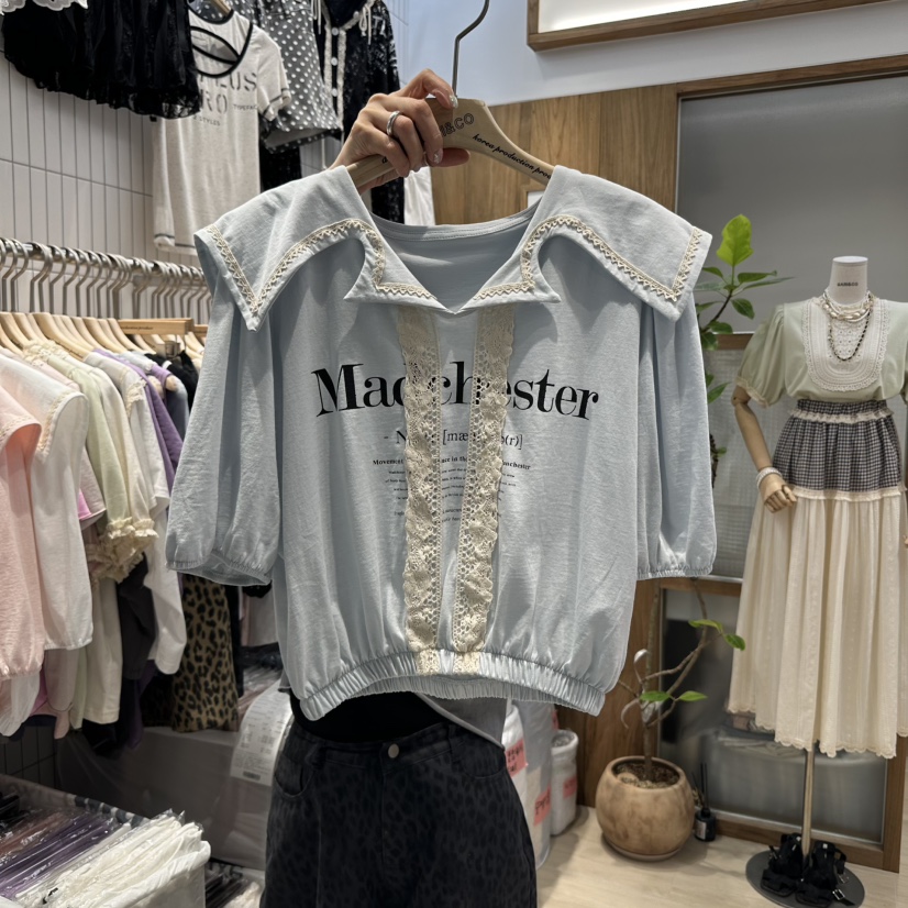 MARI CO韓國代購㊣女裝新品熱賣真品推薦職業人氣時尚休閑T恤MARI COT恤圖色3