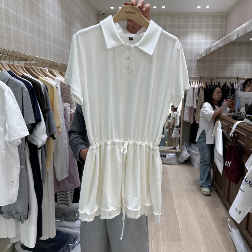 OURMOMENT韓國代購㊣女裝新品時尚推薦真品人氣職業休閑連衣裙OURMOMENT連衣裙