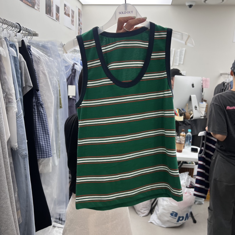SOLD OUT東大門㊣實拍女裝新品真品時尚職業休閑25春夏吊帶背心SOLD OUT吊帶/背心圖色2