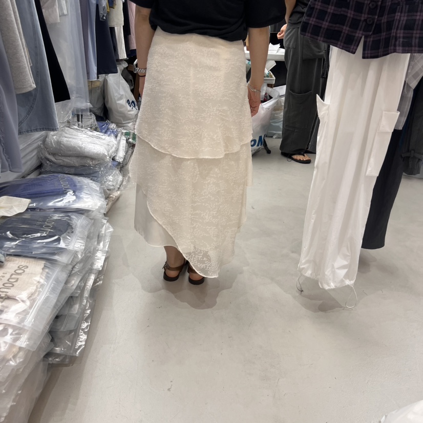 SOLD OUT韓國直郵㊣女裝新款真品職業熱賣推薦25春夏休閑長裙SOLD OUT長裙