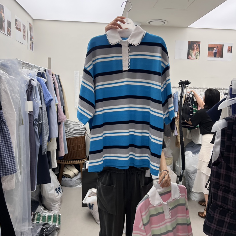 SOLD OUT東大門㊣直郵女裝新品25春夏時尚職業真品熱賣T恤SOLD OUTT恤圖色2