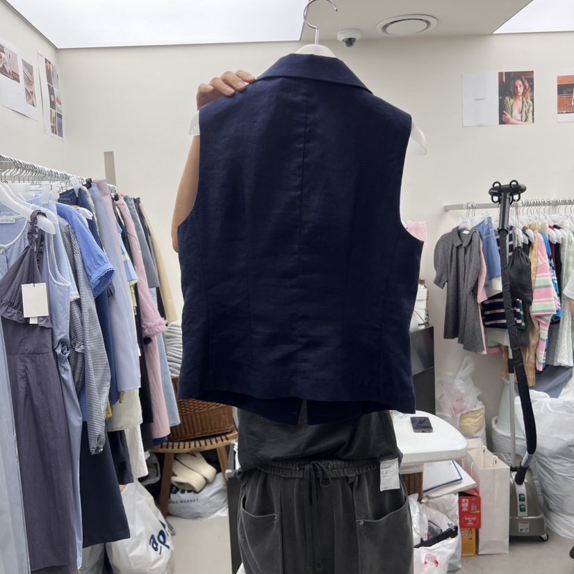 SOLD OUT韓國直郵㊣女士新品25春夏休閑熱賣人氣時尚職業馬甲SOLD OUT馬甲