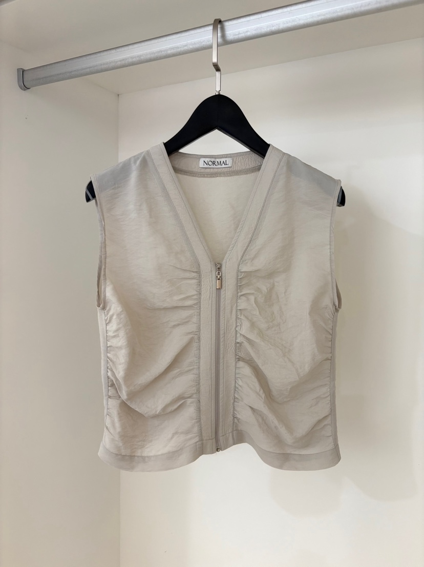 NORMAL韓國代購㊣女士新品熱賣職業25春夏推薦真品休閑馬甲NORMAL馬甲