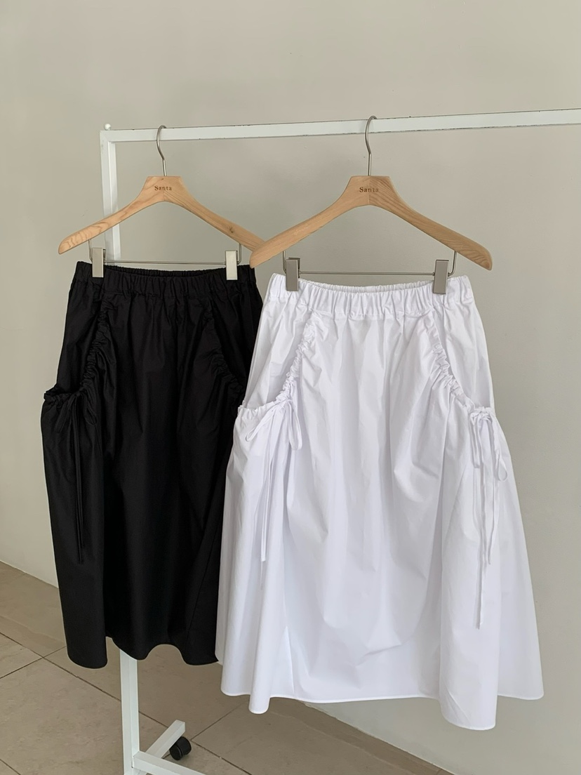 LOVE MY SANTA東大門㊣代購女士新款熱賣推薦25春夏長裙口袋Santa/LOVE MY SANTA長裙