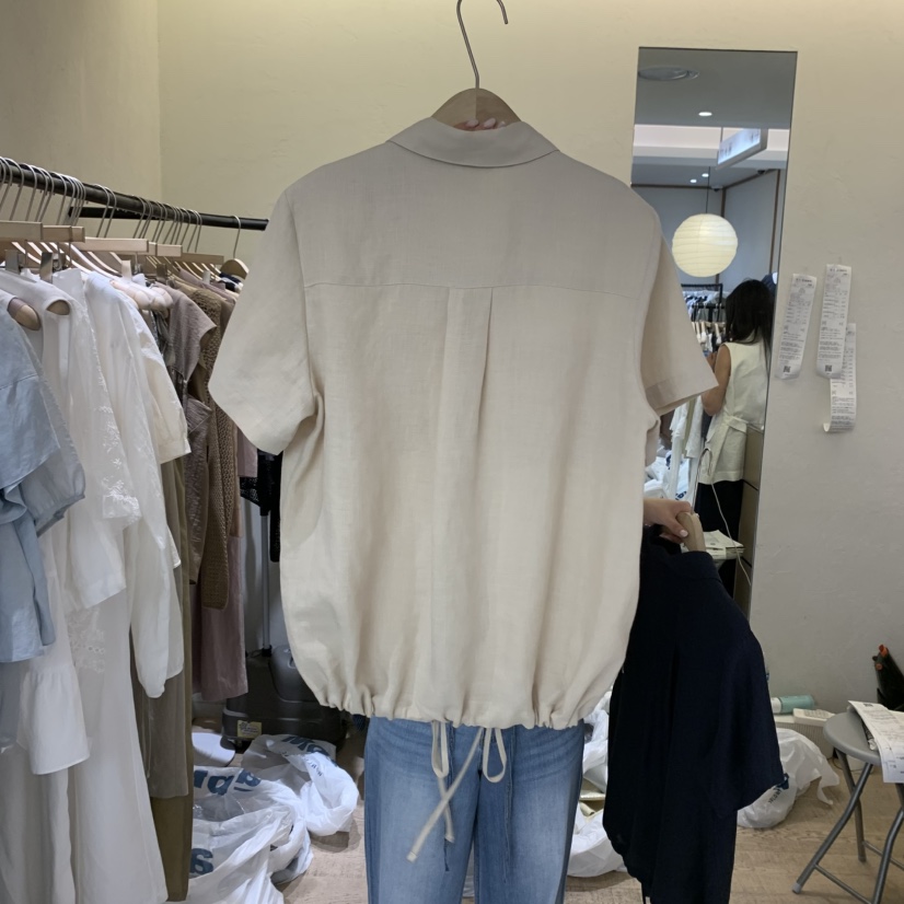 W AND J韓國直郵㊣女裝新品熱賣真品人氣職業休閑襯衫蕾絲衫W AND J襯衫/蕾絲衫