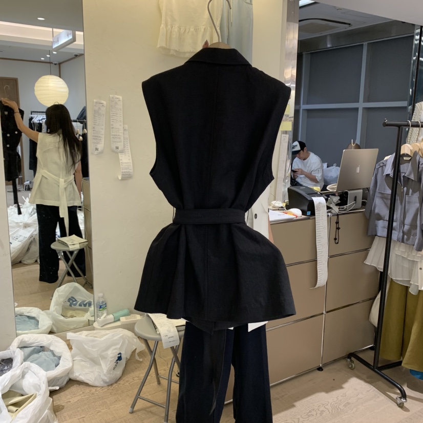 W AND J韓國直郵㊣女裝新款人氣真品熱賣25春夏休閑推薦馬甲W AND J馬甲