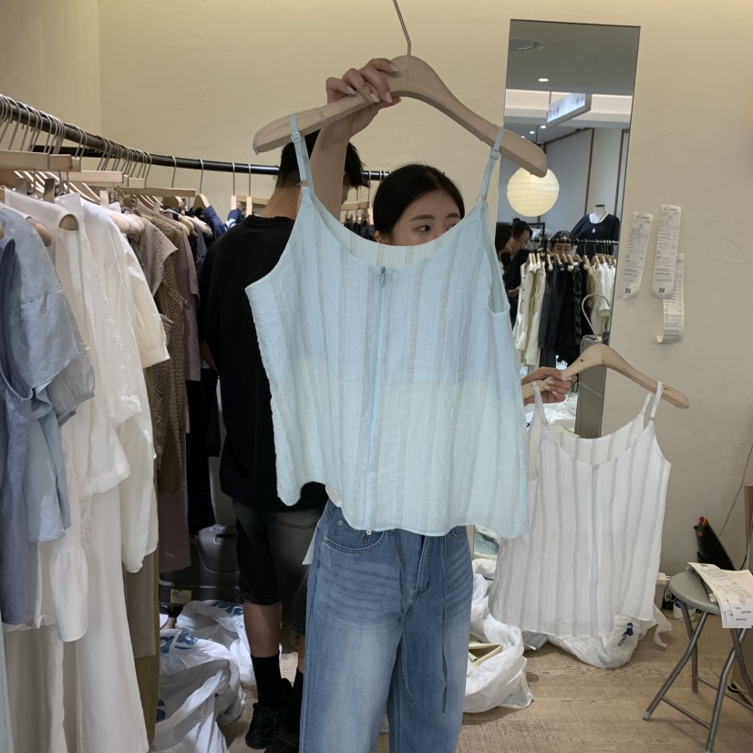 W AND J東大門㊣直郵女裝新品人氣時尚職業熱賣真品吊帶背心W AND J吊帶/背心