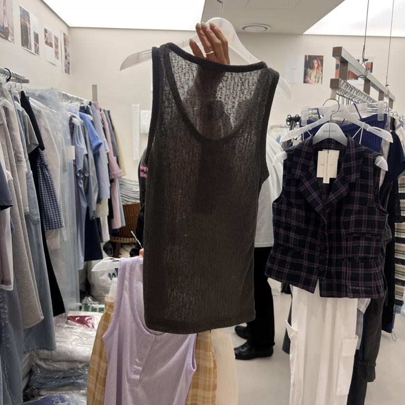 SOLD OUT韓國直郵㊣女士新款休閑真品推薦熱賣職業吊帶背心SOLD OUT吊帶/背心