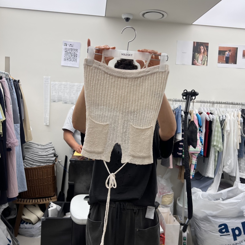 SOLD OUT東大門㊣代購女士新品人氣真品休閑推薦時尚吊帶背心SOLD OUT吊帶/背心圖色3