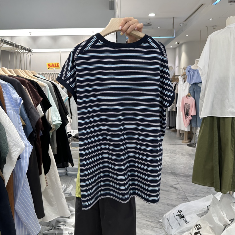 REVE-L韓國代購㊣女士新品人氣25春夏推薦熱賣職業休閑T恤REVE-LT恤