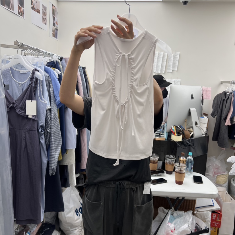 SOLD OUT東大門㊣代購女士新品休閑職業真品25春夏吊帶背心SOLD OUT吊帶/背心
