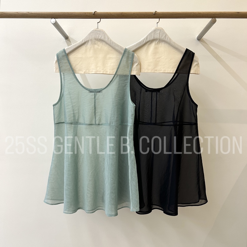 GENTLE B東大門㊣實拍女裝新款休閑熱賣25春夏吊帶背心雪紡GENTLE B吊帶/背心