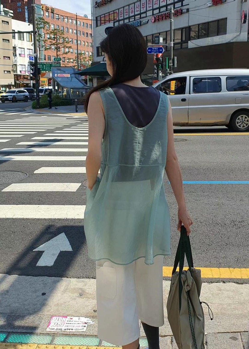 GENTLE B東大門㊣實拍女裝新款休閑熱賣25春夏吊帶背心雪紡GENTLE B吊帶/背心