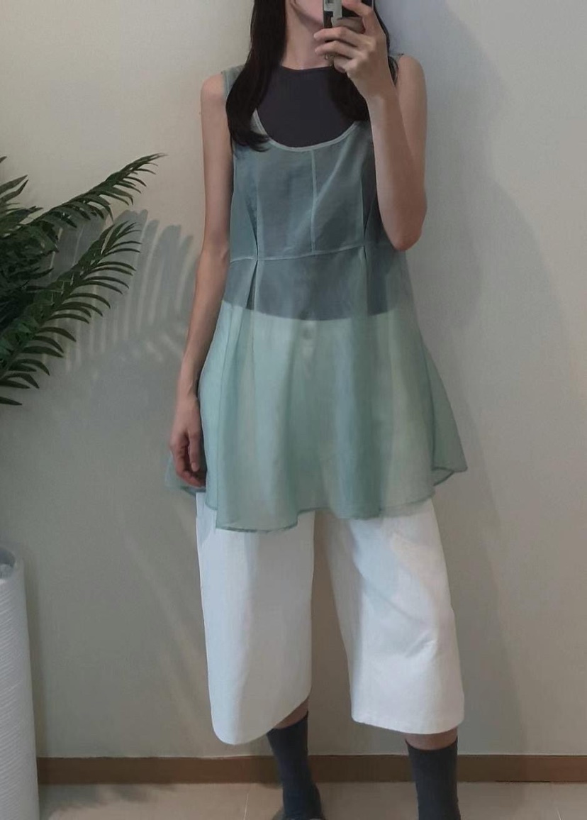 GENTLE B東大門㊣實拍女裝新款休閑熱賣25春夏吊帶背心雪紡GENTLE B吊帶/背心