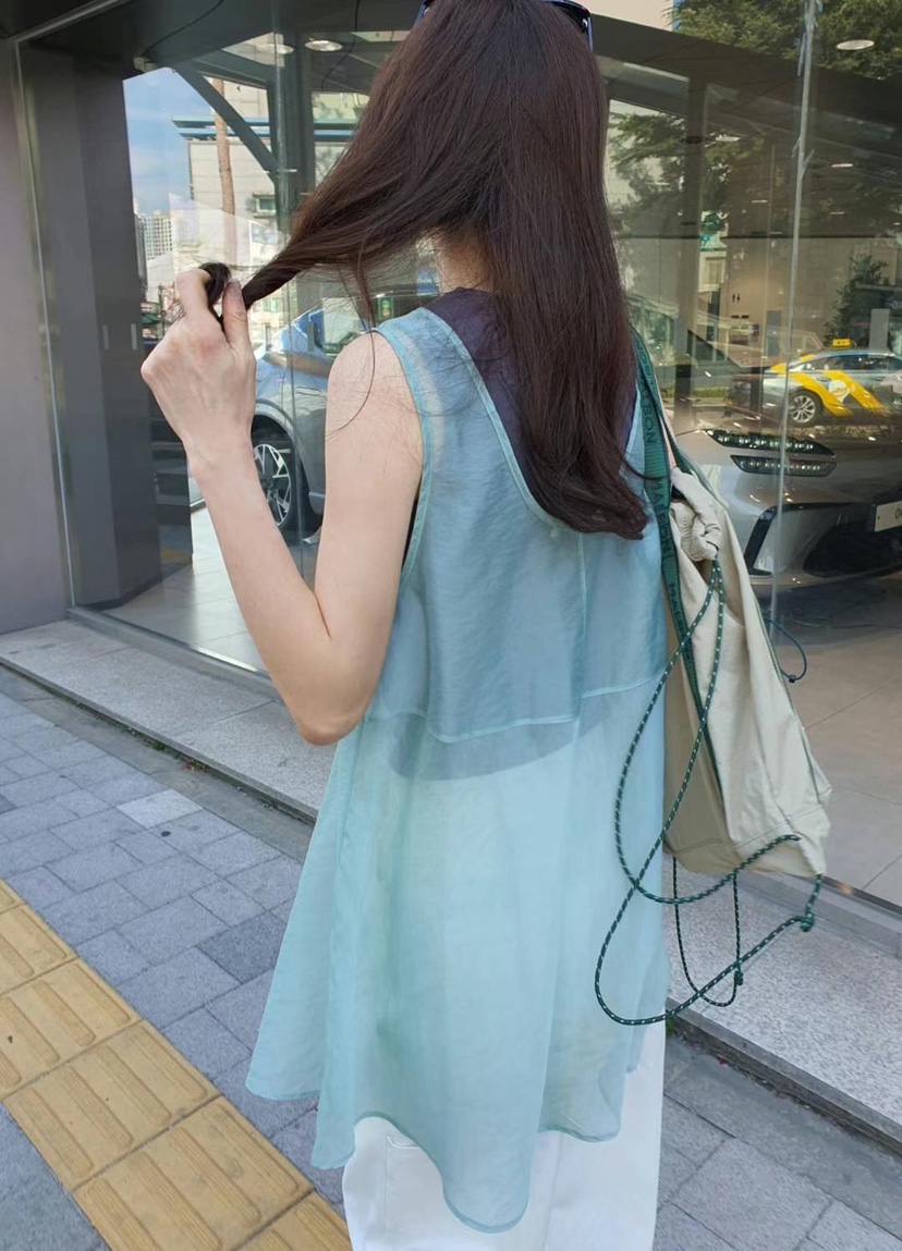 GENTLE B東大門㊣實拍女裝新款休閑熱賣25春夏吊帶背心雪紡GENTLE B吊帶/背心