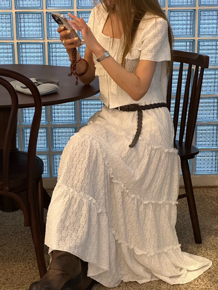 ZEROZERO韓國直郵㊣女裝新品真品25春夏推薦休閑長裙不含腰帶ZEROZERO長裙